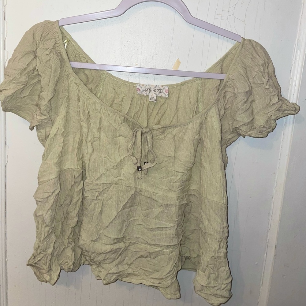 beautiful green blouse